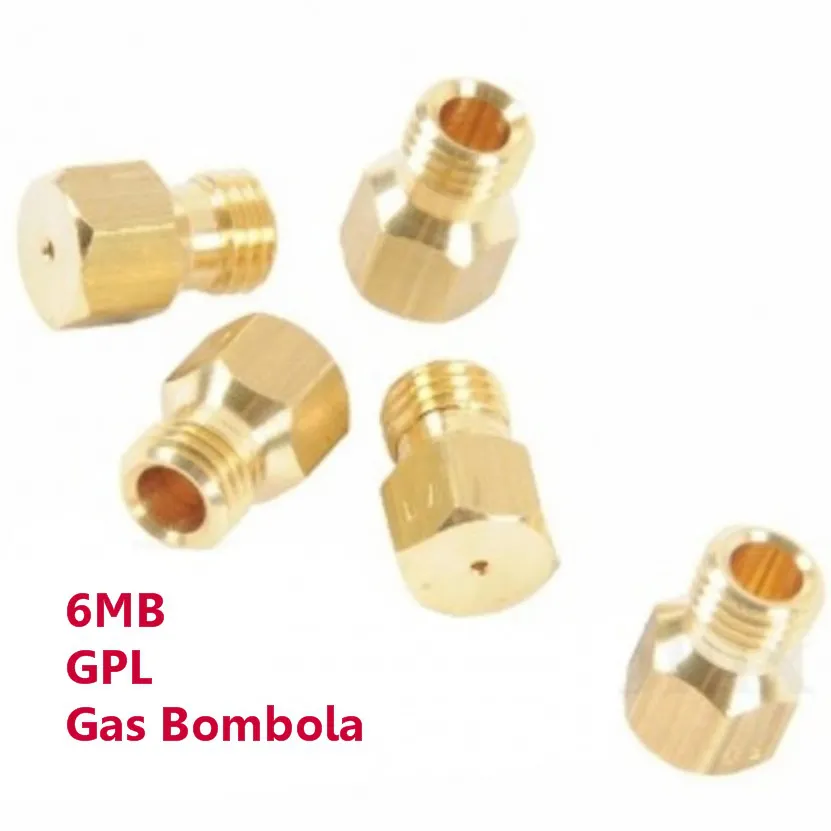 kit 5 pezzi Ugelli Spruzzi Gas cucina piano cottura passo 6 MB GPL