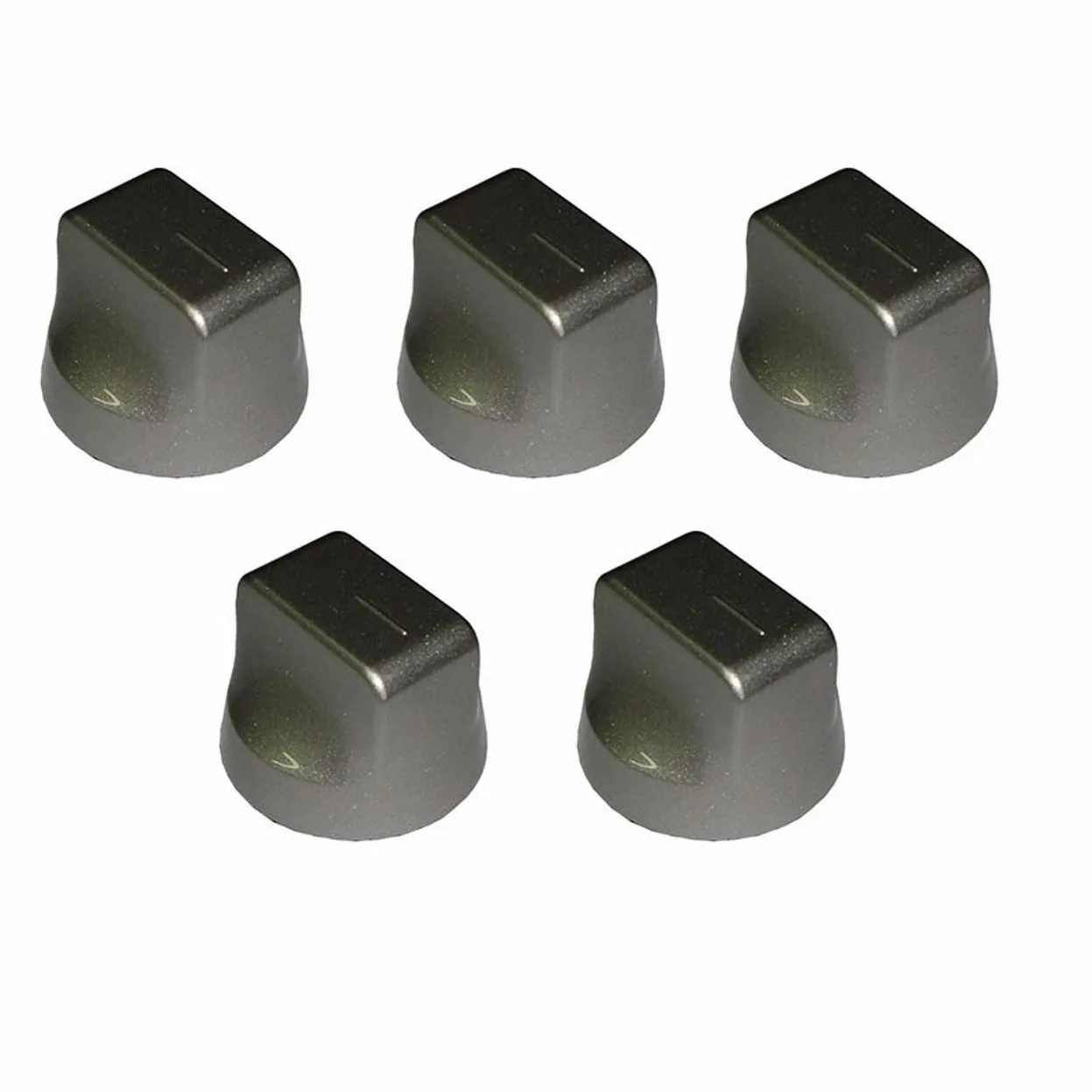 KIT 5PZ. MANOPOLE POMELLI SILVER PIANO COTTURA REX ZANUSSI ORIGINALE 3550377158