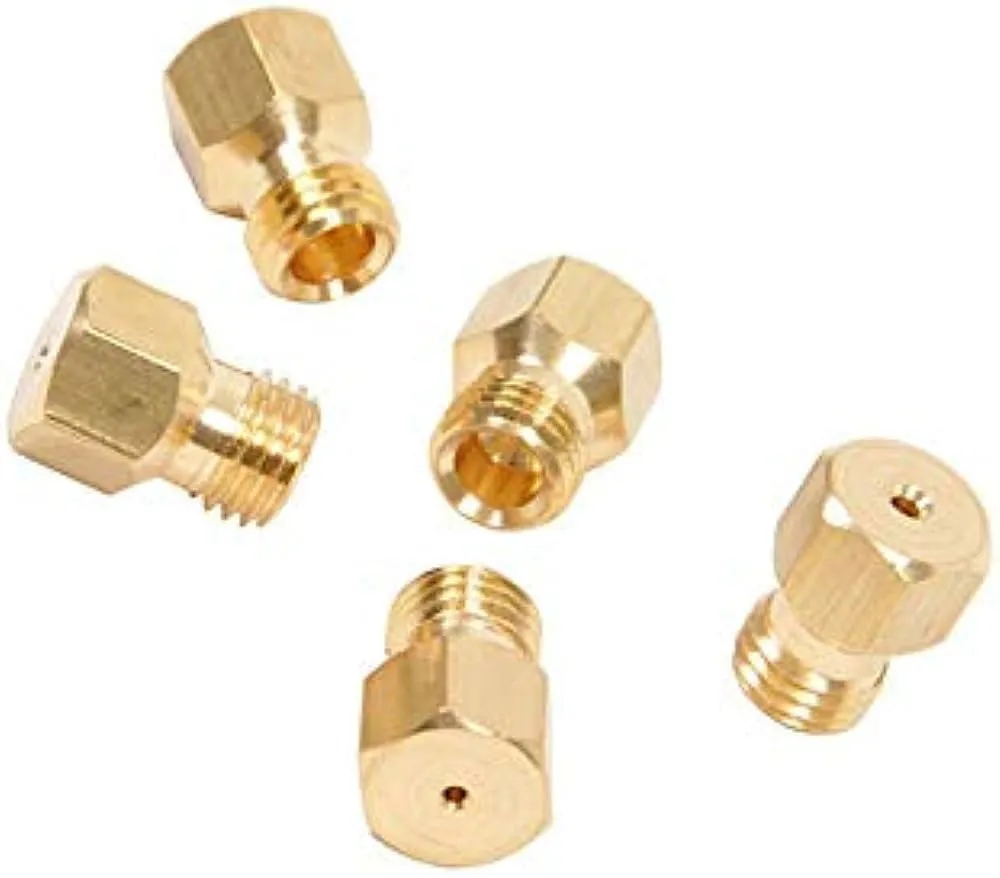 KIT 5PZ UGELLI SPRUZZI PASSO 5MA METANO FORNELLI CUCINE E ALTRO GAS