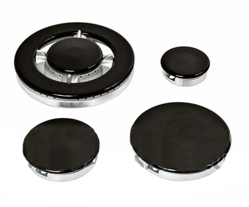 KIT 8Pz BRUCIATORI E PIATTELLI PIANO COTTURA ARISTON FRANKE CON TRIPLA CORONA or