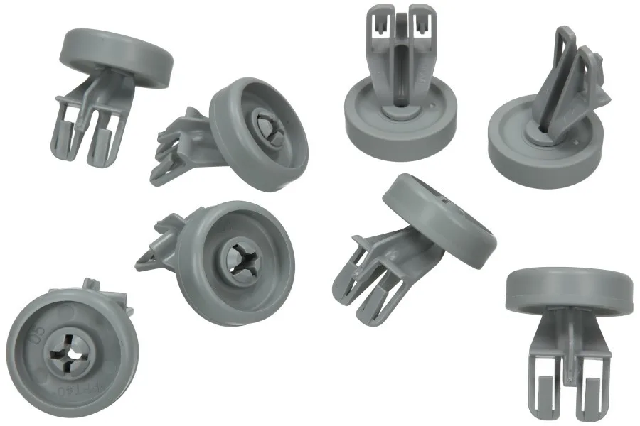 KIT 8PZ RUOTE CON SUPPORTO CESTO LAVASTOVIGLIE WHIRLPOOL IGNIS