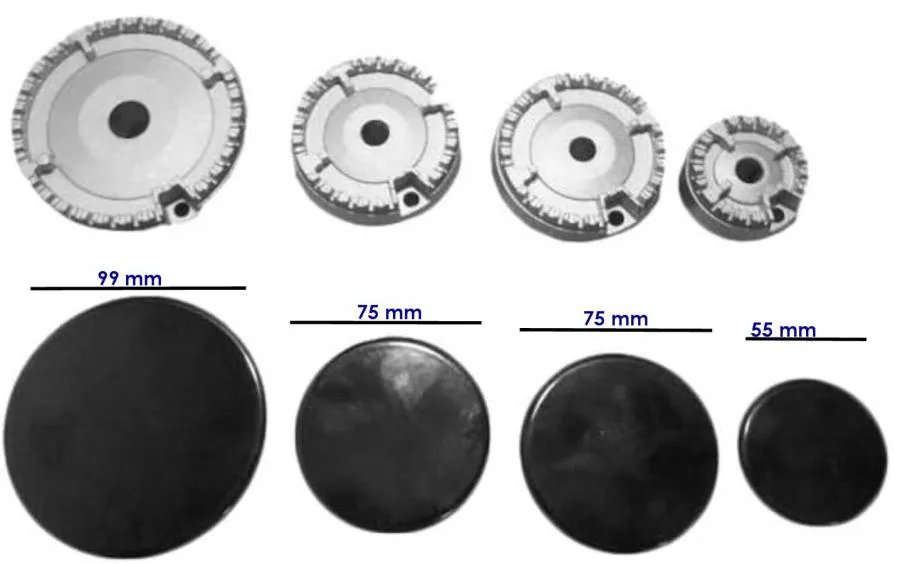 KIT BRUCIATORI E PIATTELLI PIANO COTTURA ARISTON FRANKE 8PZ 082831 CUCINA GLEMGA