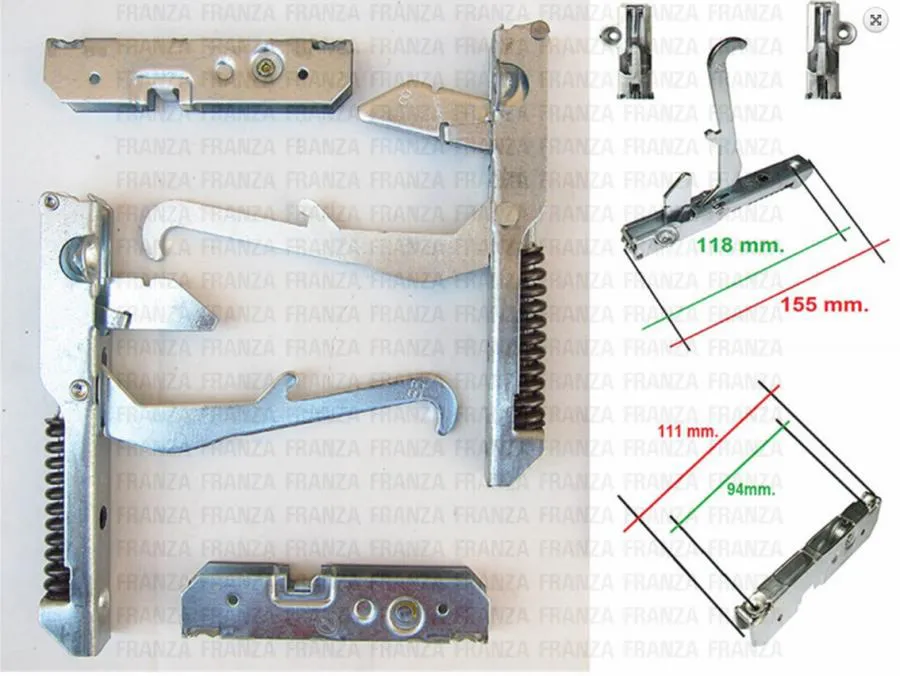 KIT CERNIERE PORTA FORNO COMPLETE TECNOGAS SMEG SMALVIC FRANKE CUCINA