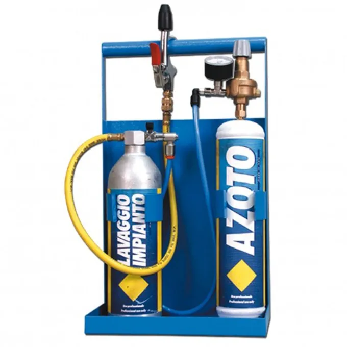 KIT di LAVAGGIO PULIZIA IMPIANTO CONDIZIONAMENTO REFRIGERAZIONE CON AZOTO