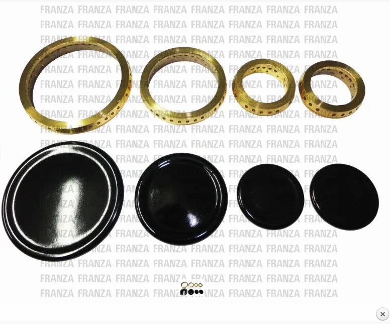 KIT PIATTELLI CORONCINE BRUCIATORI GAS FUOCHI CUCINA PIANO COTTURA TECNOGAS