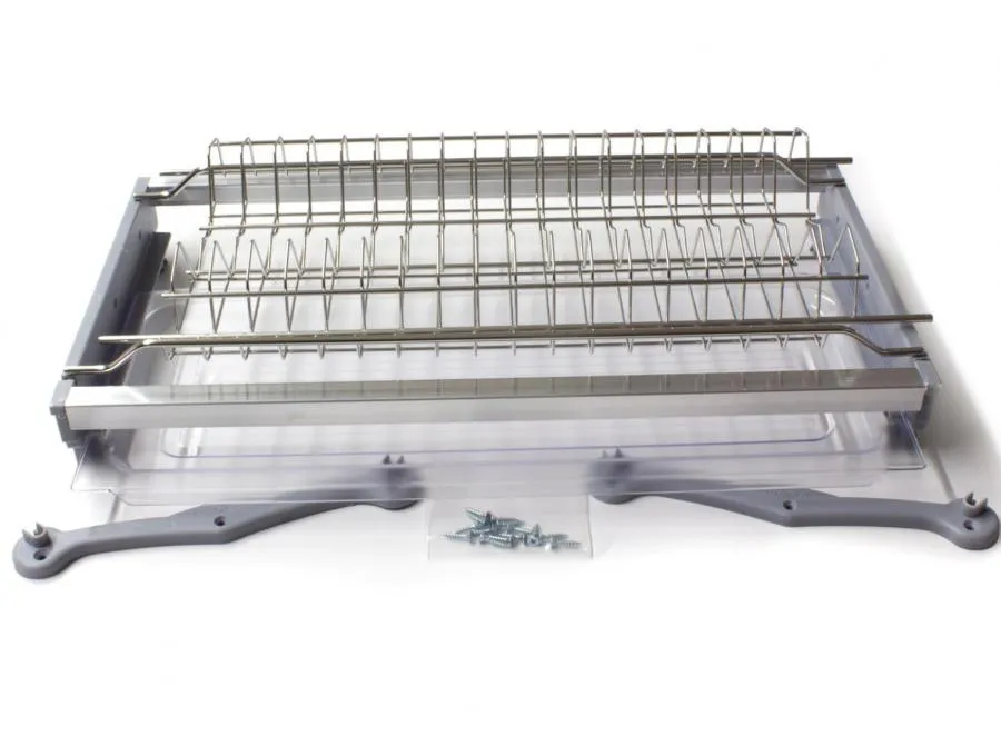 KIT SCOLAPIATTI PENSILE COMPLETO GOCCIOLATOIO 86 - 90 CM INOX