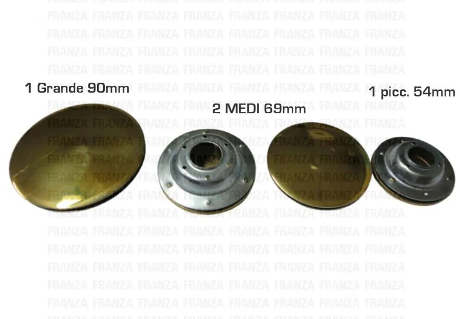 KIT SPARTIFIAMMA BRUCIATORI CUCINA STAR OTTONE RAME 4PZ