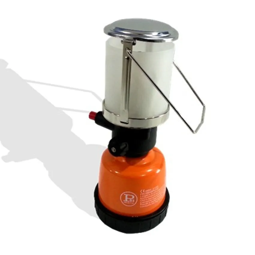 LUME LAMPADA A GAS PIEZO DA CAMPEGGIO VETRO GAS CARTUCCIA G190 PROJECT