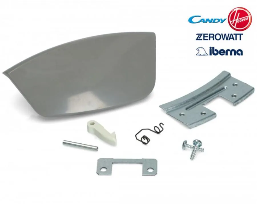 MANIGLIA OBLO\' PORTA LAVATRICE CANDY HOOVER ZEROWATT GRIGIA ORIGINALE