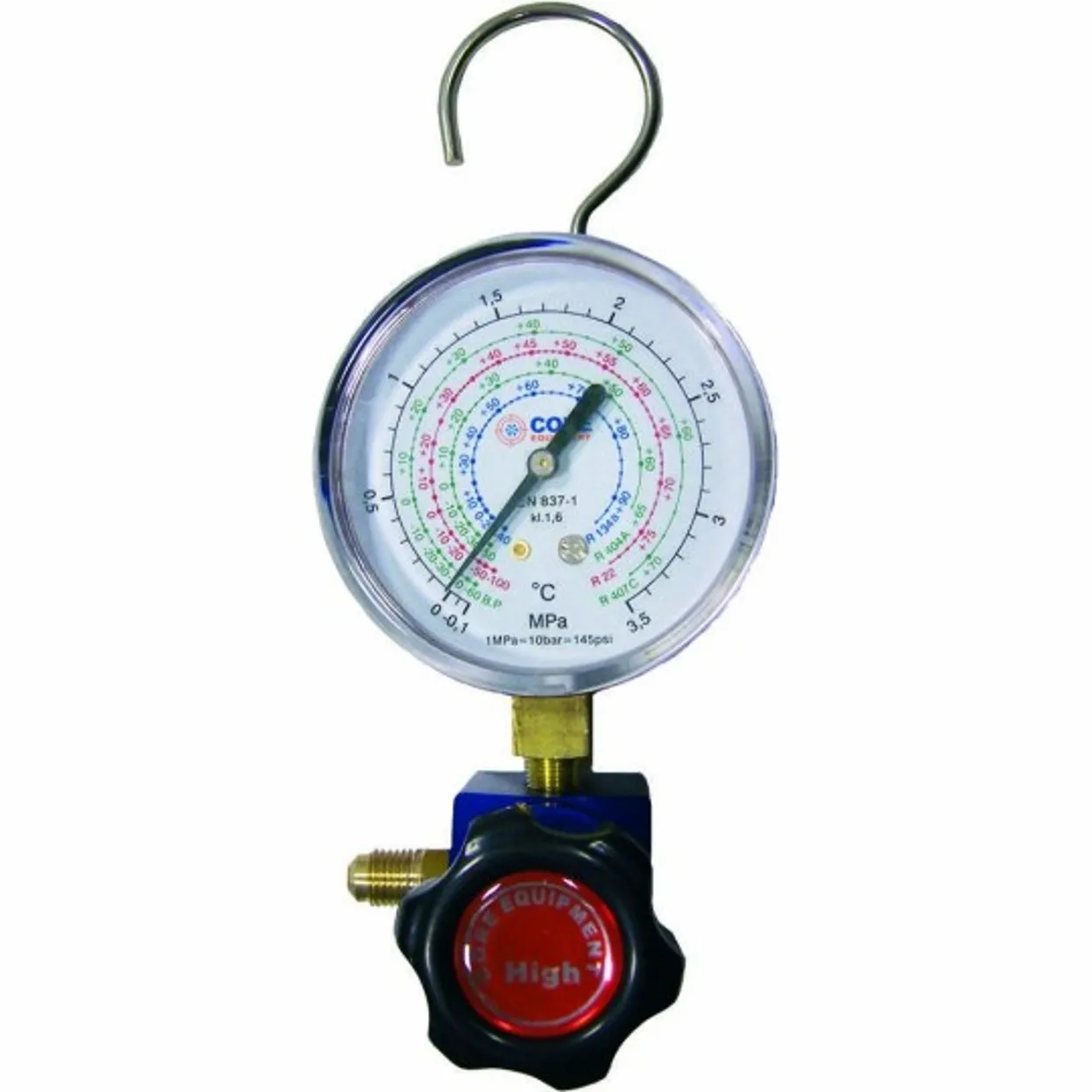 MANOMETRO SINGOLA 1VIA PULSE FREE GAS R22 R134 R404 R407 1/4 SAE