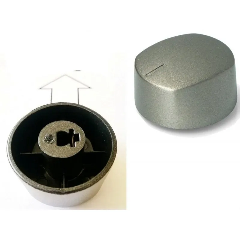 MANOPOLA PIANO COTTURA CANDY ROSIERES HOOVER SILVER 42812695, 42822884 ORIGINALE