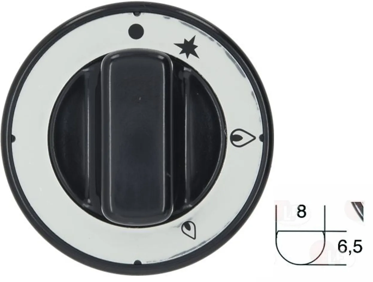 MANOPOLA POMELLO CUCINA BAR RISTORANTE INDUSTRIALE d. 70mm COMPLETA