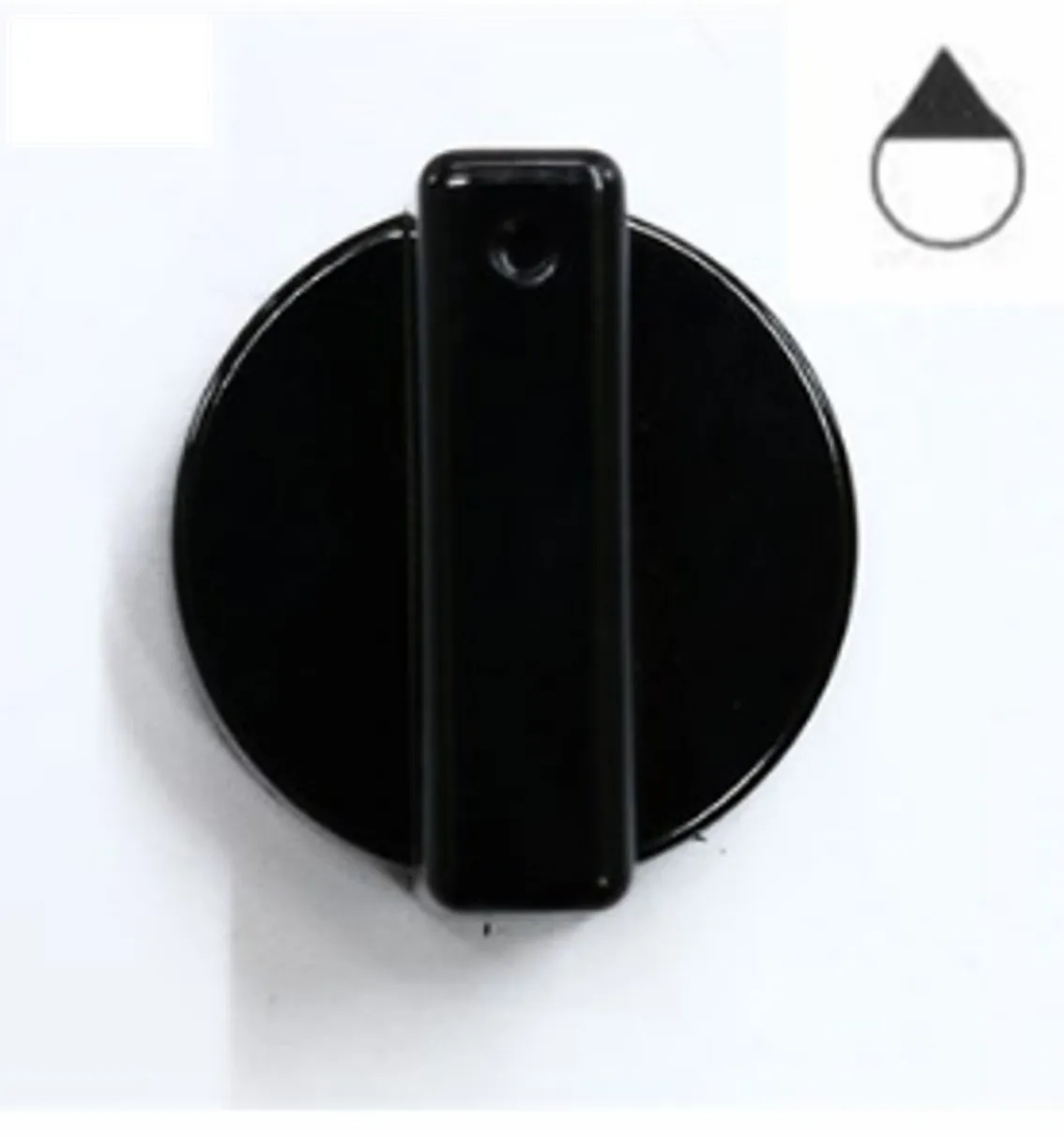 MANOPOLA POMELLO PIANO COTTURA CANDY SOVRANA NERO D.35mm compatibile