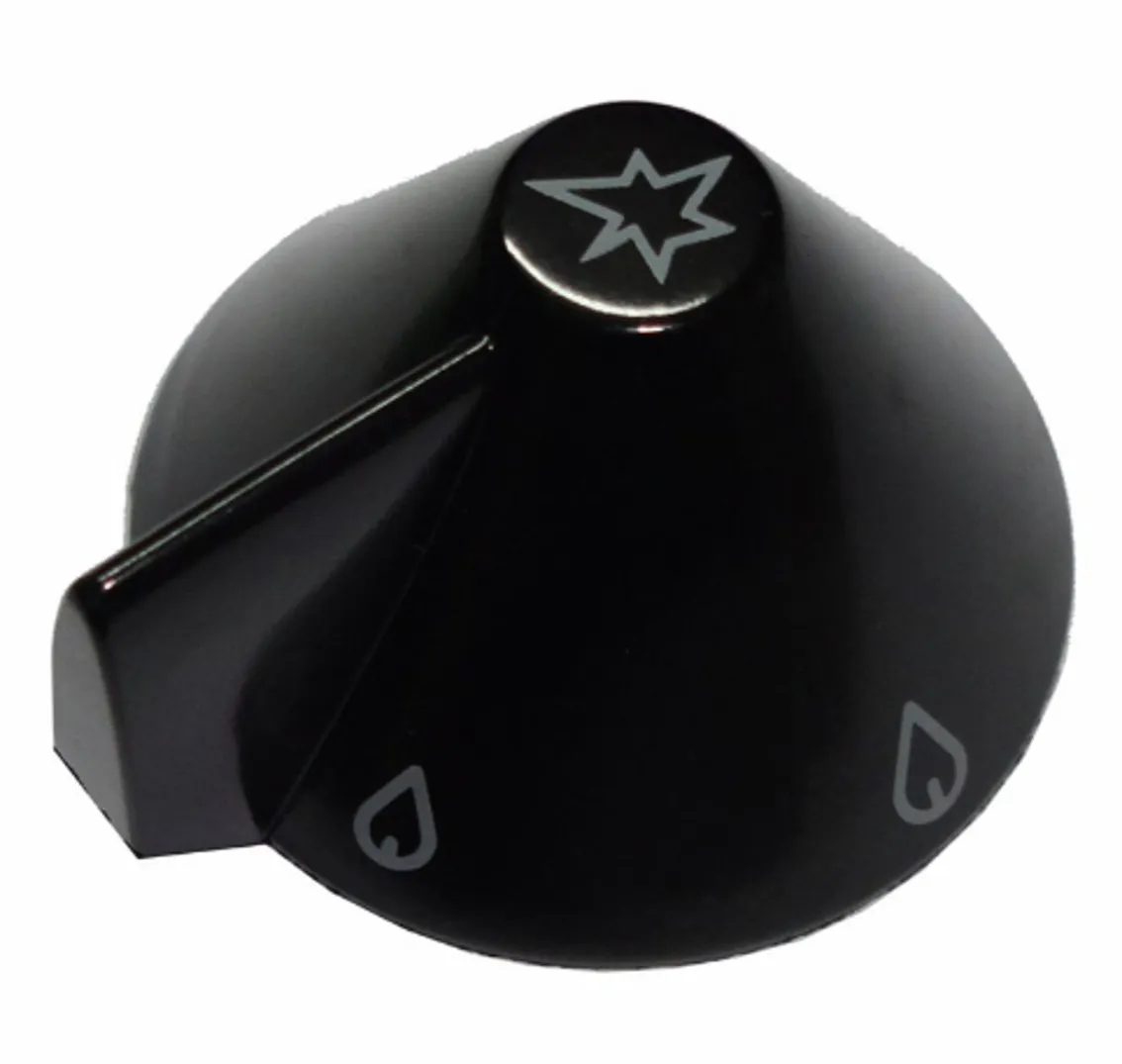 MANOPOLA POMELLO PIANO COTTURA CUCINA REX ELECTROLUX 38mm Nera 3550073013 