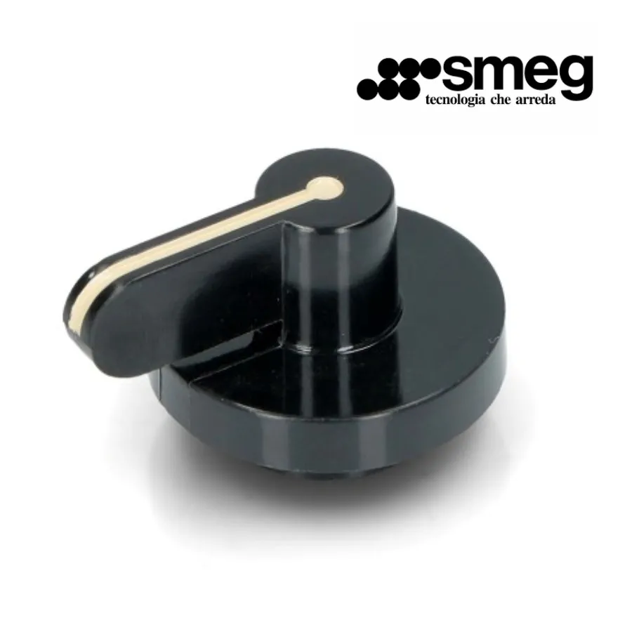 MANOPOLA POMELLO PIANO COTTURA SMEG NERA 8mm