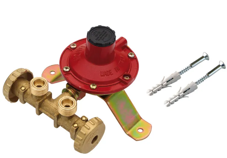 MINI CENTRALINA 2 BOMBOLE staffa REGOLATORE DA 10 KG SENZA FLESSIBILI gas gpl