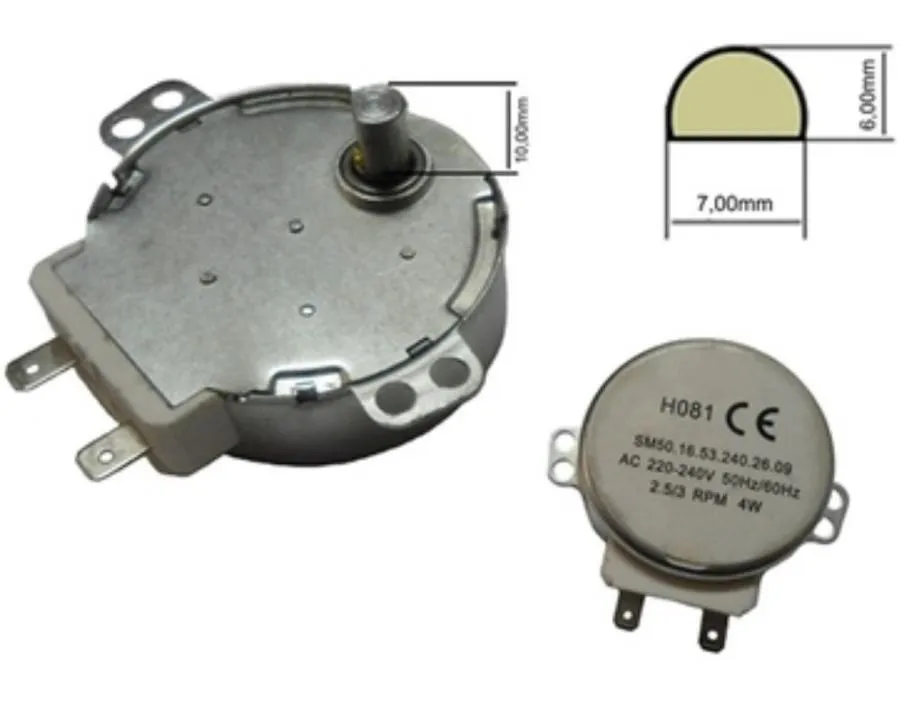 MOTORE PIATTO GIREVOLE FORNO MICROONDE universale Whirlpool candy 4W