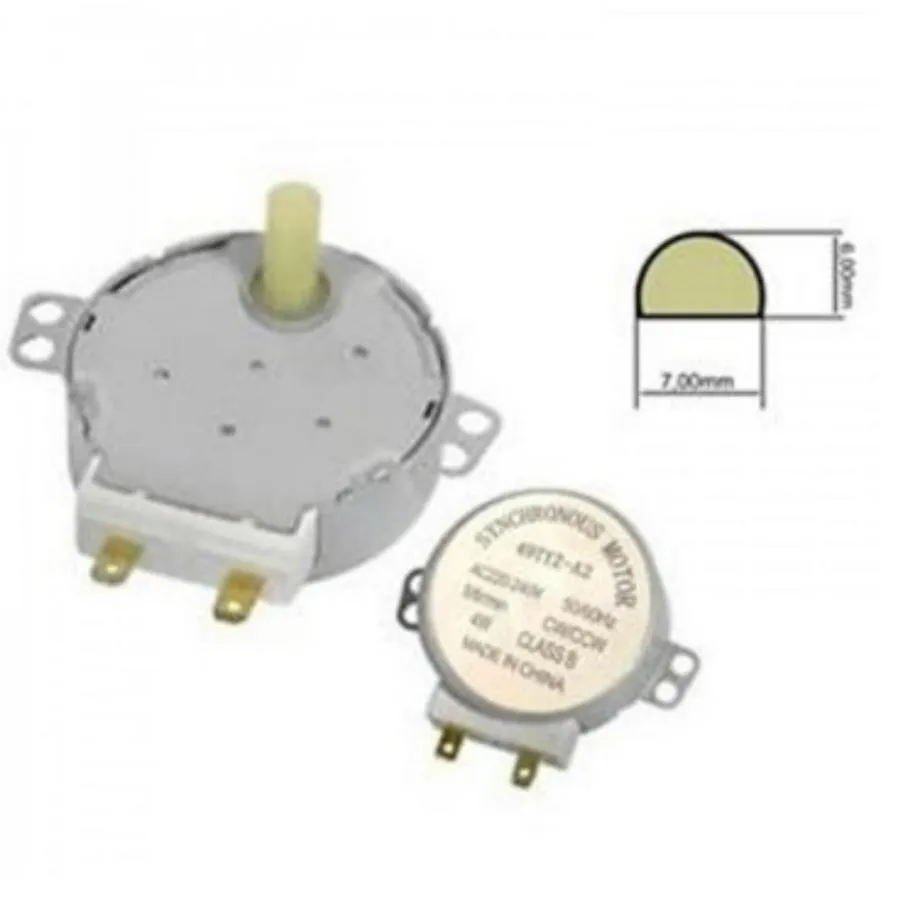 Motorino motore piatto rotante forno microonde rotante alberino 14mm 4 watt