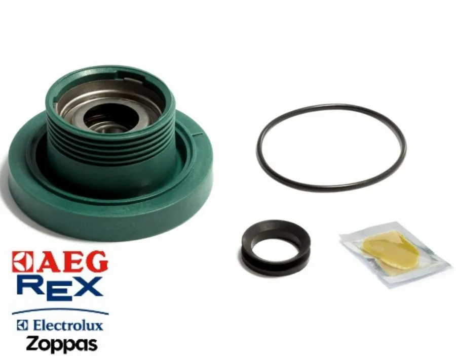 MOZZO con CUSCINETTI E PARAOLIO DX LAVATRICE ELECTROLUX REX CARICA ALTO LATO PUL