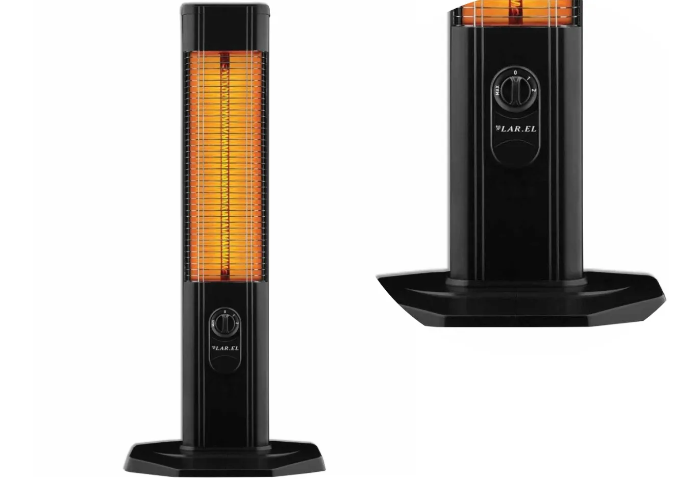 NERA STUFA STUFETTA ELETTRICA CARBONIO TORRETTA 2000W TELECOMANDO LAREL 