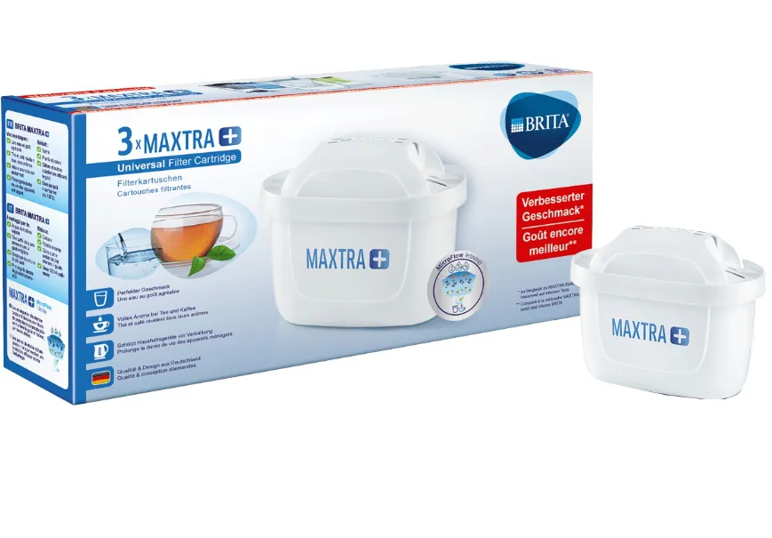 PACK CONFEZIONE 3 FILTRI CARAFFA ACQUA FILTRANTE BRITA MAXTRA