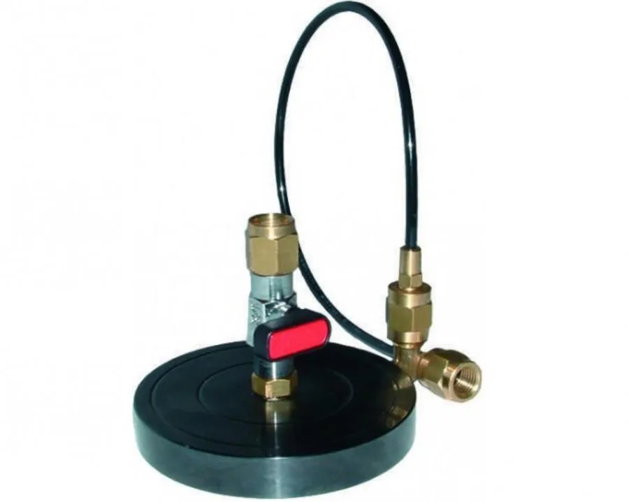 PIATTELLO SUPPORTO BOMBOLA GAS REFRIGERANTE R134 R410 R407 R404 da 1/4 a 5/16 Un