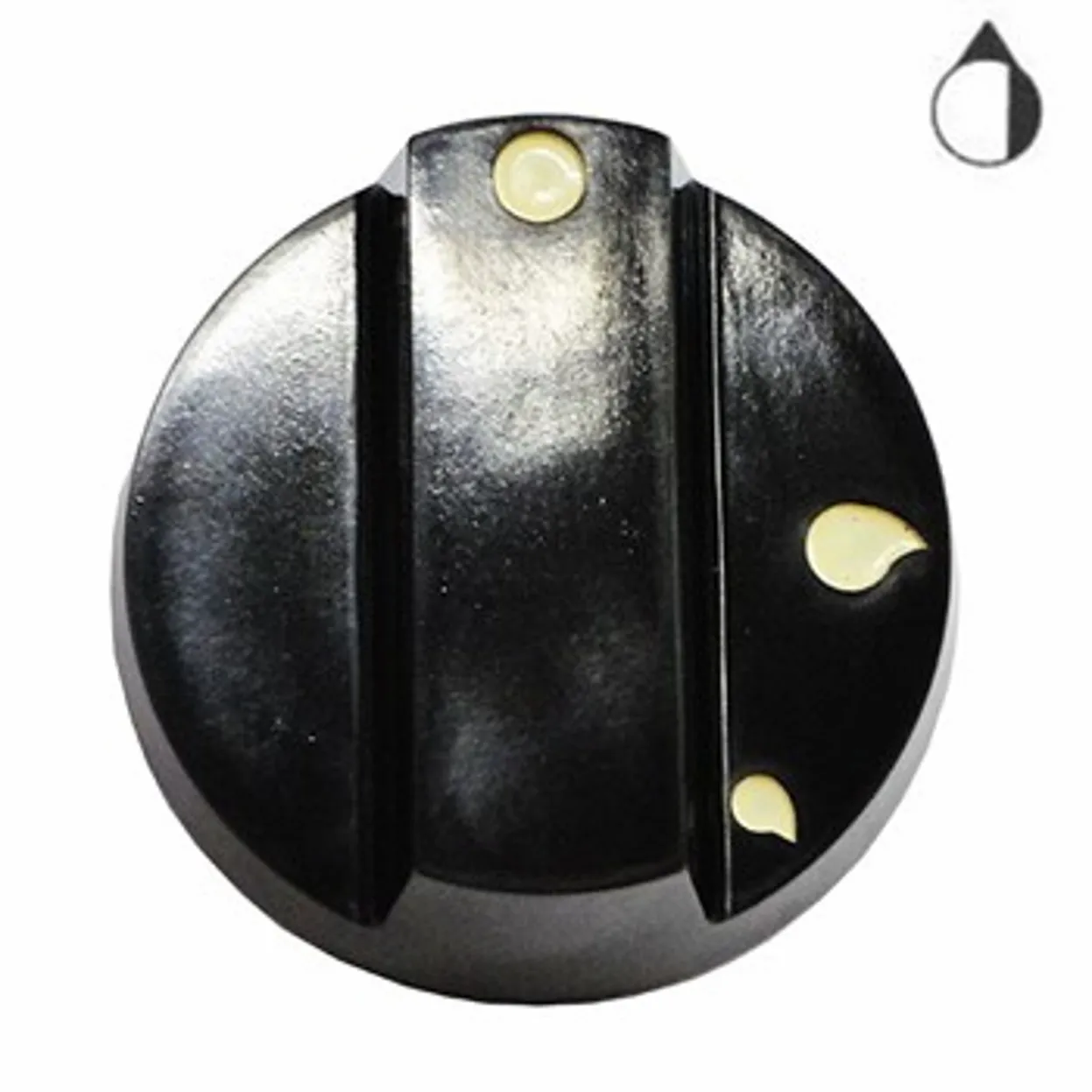 POMELLO MANOPOLA CUCINA PROFESSIONALE Attacco 12mm diametro totale 70mm