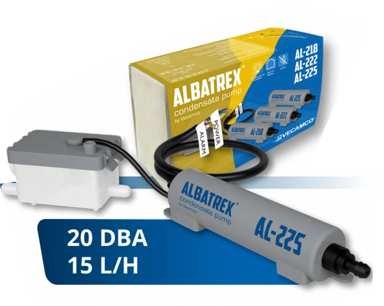 POMPA SCARICO CONDENSA CLIMATIZZATORE SPLIT 15LT SLIM CONDIZIONATORE