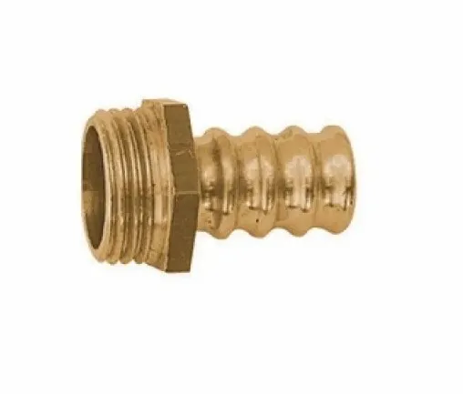 PORTAGOMMA MASCHIO OTTONE 1/2 PER TUBO GAS METANO