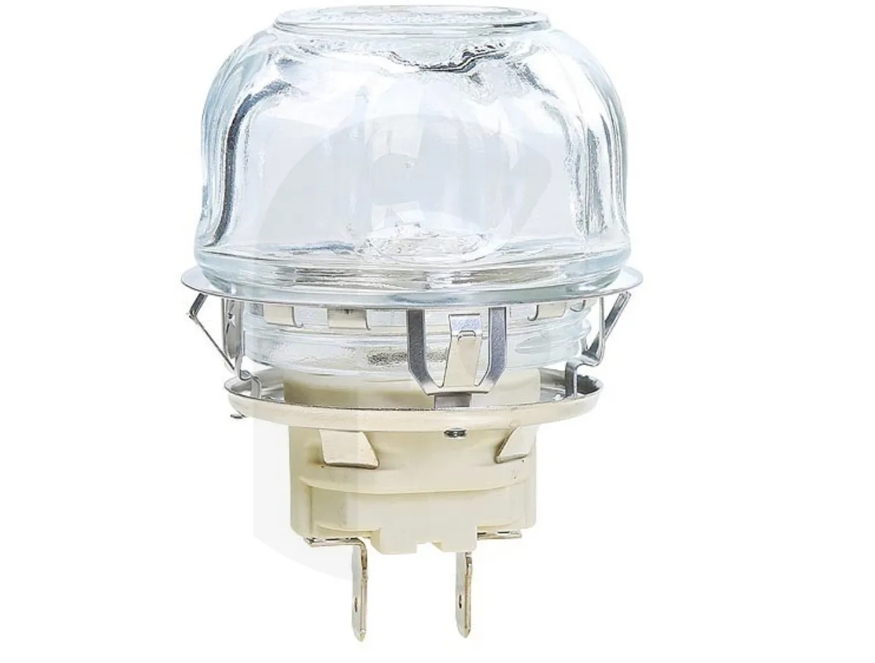 PORTALAMPADA VETRO FORNO CON LAMPADA G99 25W COMPLETO CUCINA REX ELECTROLUX AEG