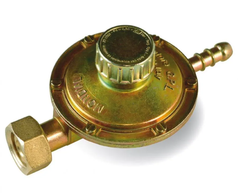 Regolatore bassa pressione taratura variabile 1kg per fornelli bombole cucine