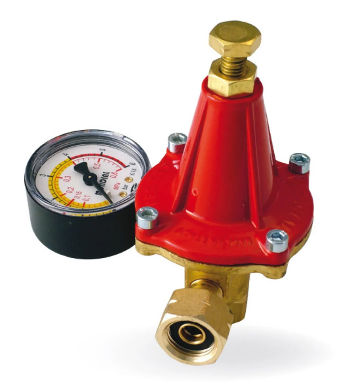 REGOLATORE TARATURA REG.OTZ ALTA PRESSIONE 25KG/H MANOMETRO VALVOLA SICUREZZA