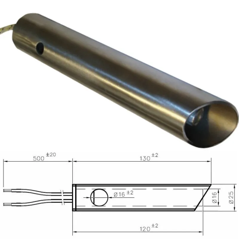 Resistenza Candeletta Stufa a Pellet 16mm 350W l.120mm Anselmo Cola Ferroli