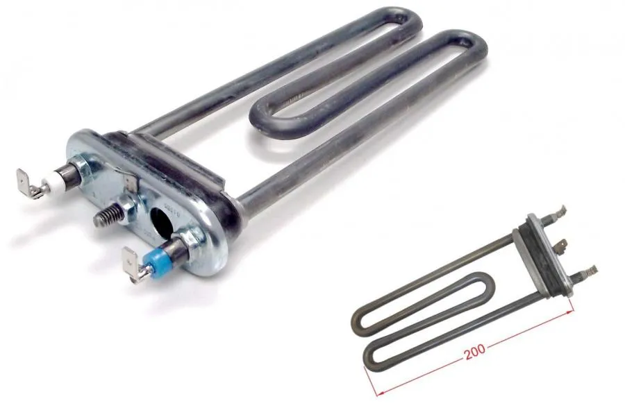 RESISTENZA LAVATRICE BOSCH SIEMENS 2000 Watt 20 CM MAXX con foro NTC