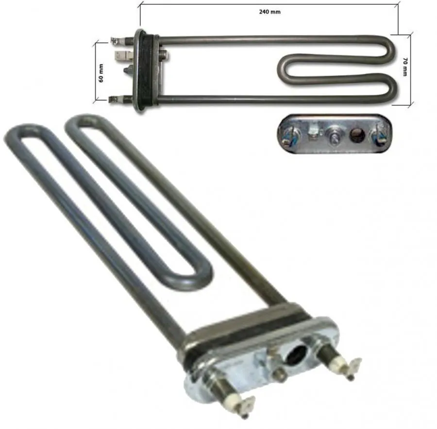 RESISTENZA LAVATRICE BOSCH SIEMENS DA 1950 WATT CON FORO TERMOPROTETTORE