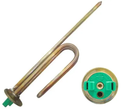 RESISTENZA SCALDABAGNO FLANGIATA CON FASTON CORTI 1200W LUNGHEZZA 265MM