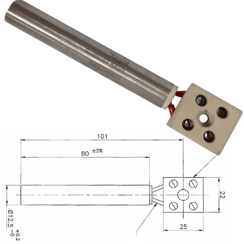 RESISTENZA  STUFA A PELLET EUROFIAMMA ARCE Diam 12,5mm 80mm 250watt
