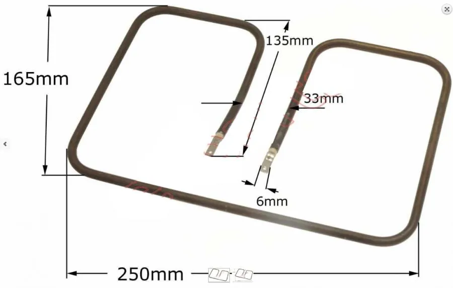 RESISTENZA TOSTIERA BISTECCHIERA DE LONGHI KENWOOD PHILIPS 900WATT 110VOLT