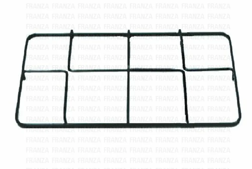 REX ZOPPAS GRIGLIA 2 FUOCHI CUCINA 412X227 NERA SMALTATA