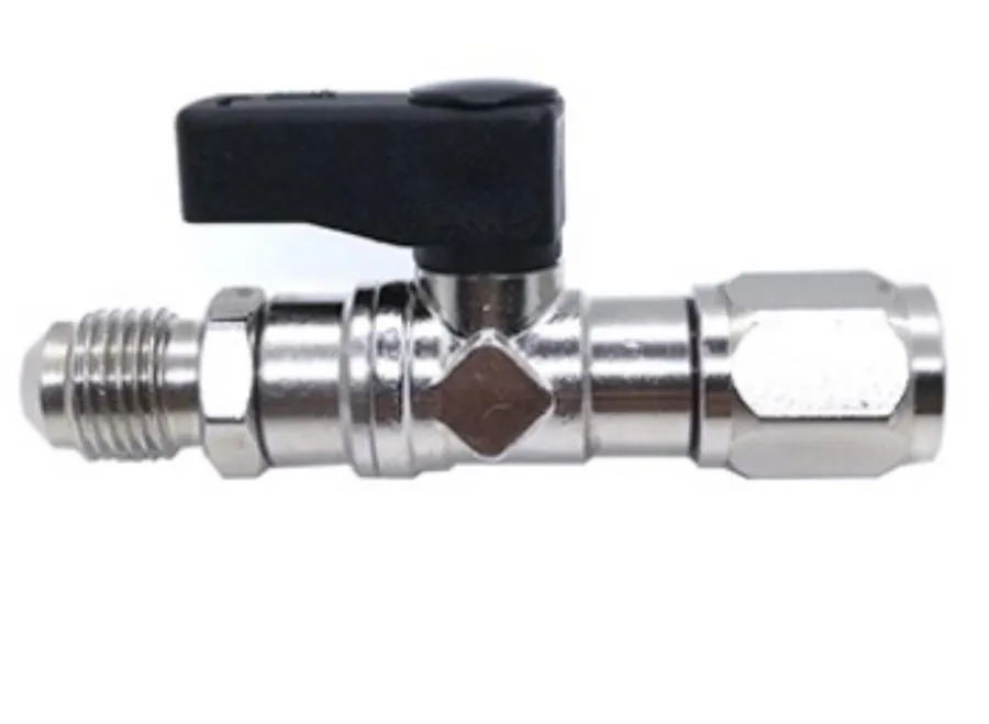 RUBINETTO bombola freon R32 da 1lt 1/2-16ACME SX x 5/16 SAE PASSO SINITROSO