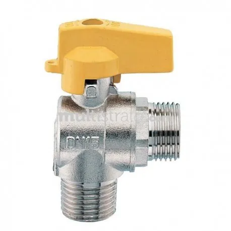 Rubinetto gas A Muro Sfera Angolare Gas Metano e GPL centralina