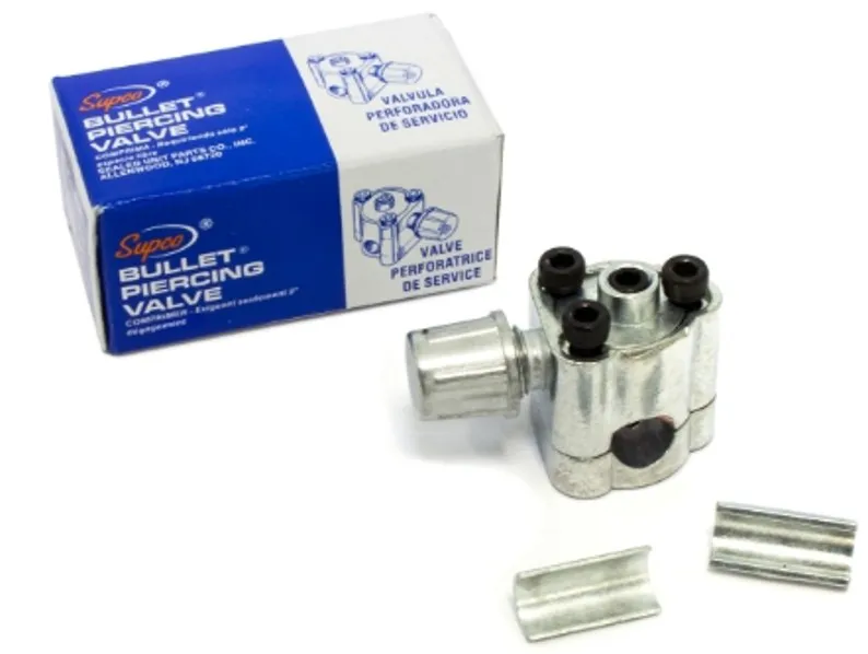 RUBINETTO PERFORANTE RICARICA GAS FREON FRIGORIFERO E CONGELATORE