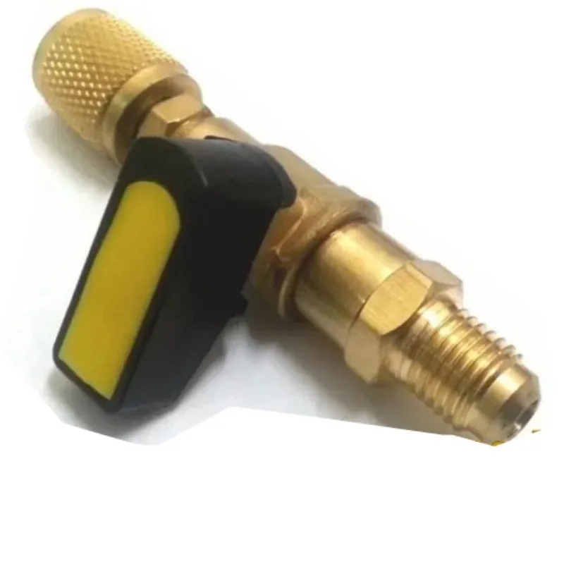 RUBINETTO RIDOTTO VALVOLA SFERA TUBO CARICA FREON DA 5/16F e 1/4M