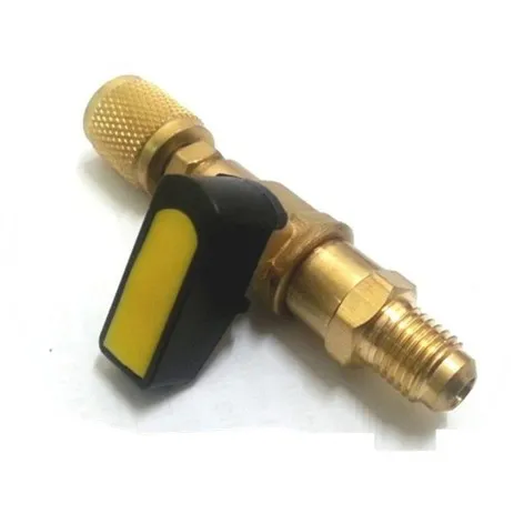 RUBINETTO VALVOLA SFERA TUBO CARICA FREON DA 5/16 M/F R410A