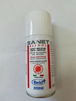 SANET SPRAY ALCOOL IGIENIZZANTE 400ML MULTIUSO adatto per tutte le superfici