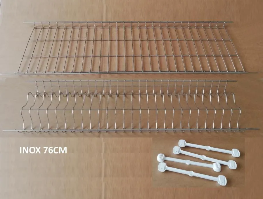 SCOLAPIATTI porta piatti PENSILE ACCIAIO INOX DA 76CM di qualita' senza goggiola