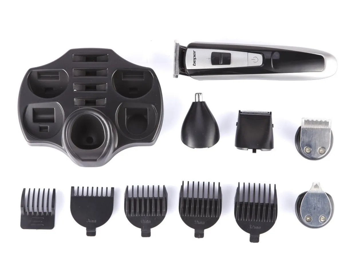 SET RIFINITURA TAGLIACAPELLI REGOLA BARBA BEPER NASO ORECCHI 10 ACCESSORI
