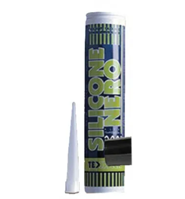 SILICONE NERO TERMORESISTENTE CART.280ml Stufe a Pellet e Caminetti