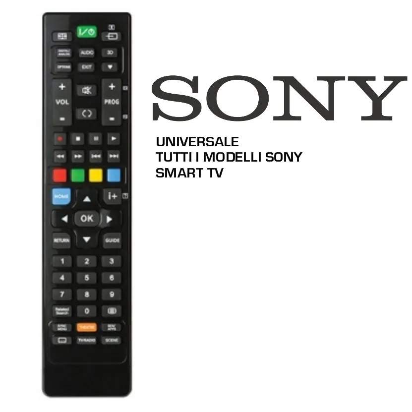 TELECOMANDO UNIVERSALE DEDICATO TV SMART SONY 57 TASTI