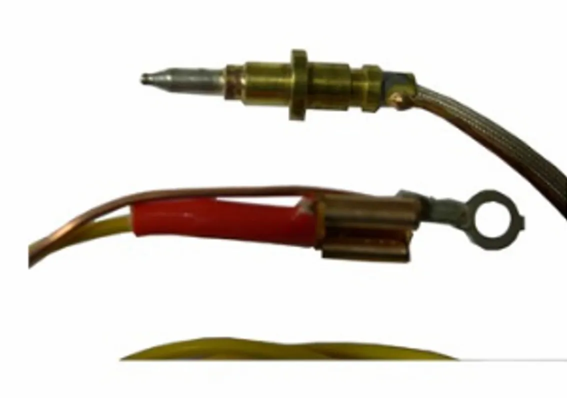 TERMOCOPPIA DOPPIO CAVO SICURGAS PIANI COTTURA sonda 90cm testa 34mm Faston